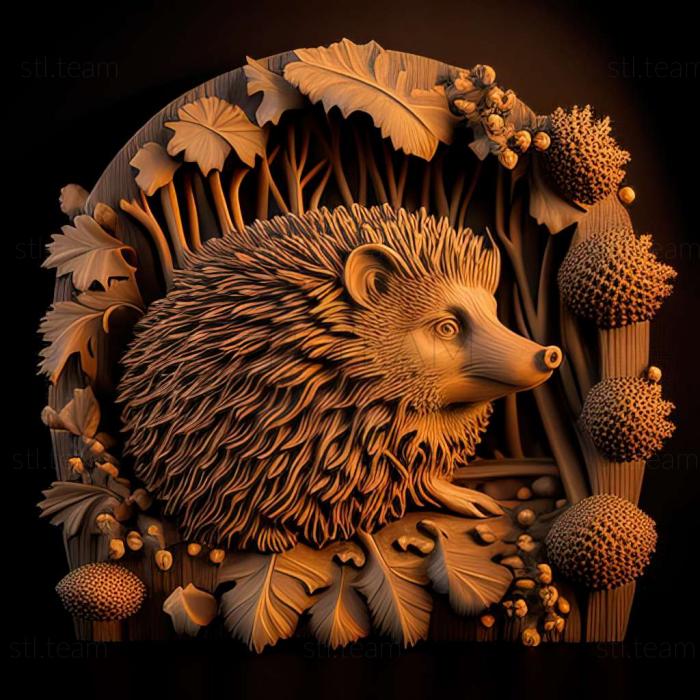 3D model hedgehog (STL)